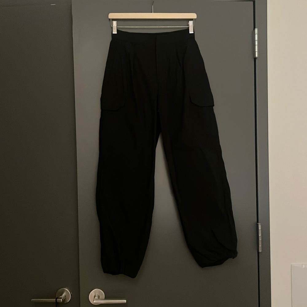 Uniqlo Parachute Pants Black XS